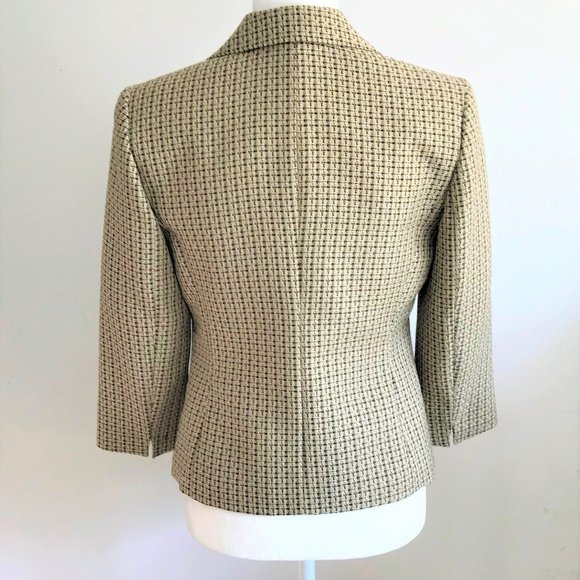 Evan Picone Jacket Gold & Black Size 4 - Picture 4 of 7